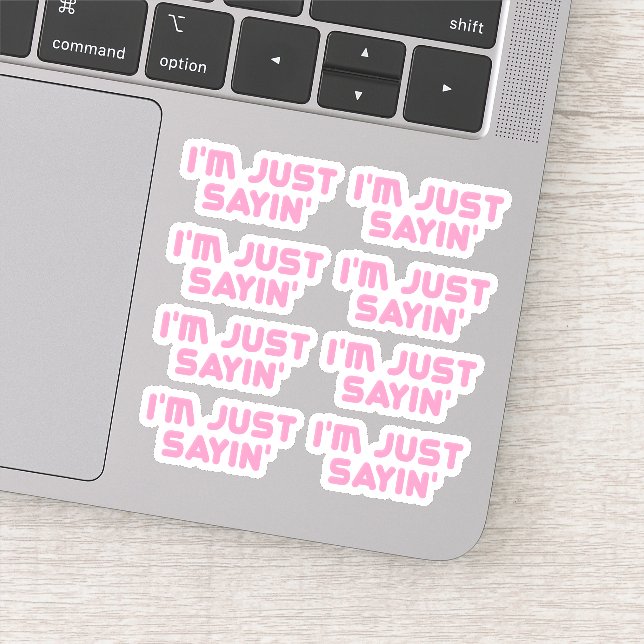 Nur Sprichwort Aufkleber (Detail)