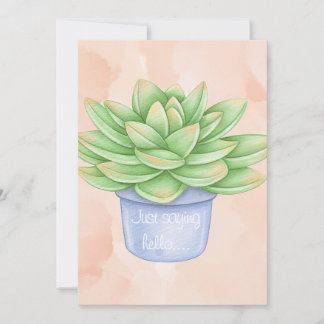 Nur Sprichwort Hallo...notcard Einladung