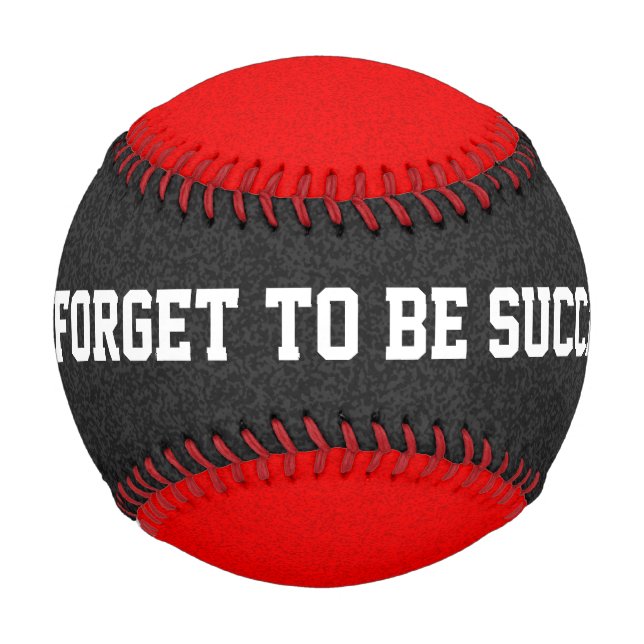 Nur Spritzer Farbe: Schwarz - Rot + Ihre Ideen Baseball (Rückseite)