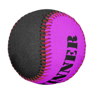 Nur Spritzer Farbe: schwarz und dunkelrosa Baseball