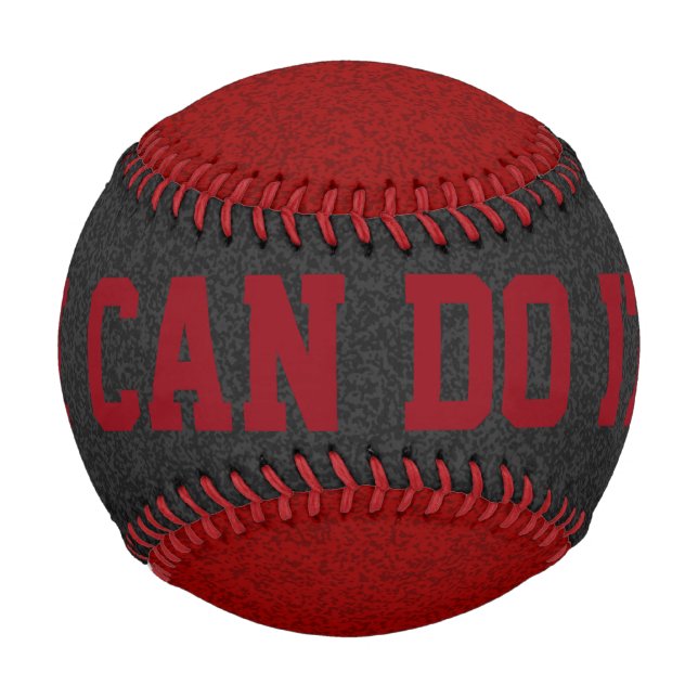 Nur Spritzer Farbe: schwarz und dunkelrot Baseball (Rückseite)