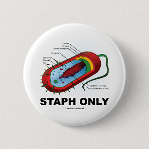 Nur Staphylo (Prokaryote-Gesundheits-Medizin-Spaß Button