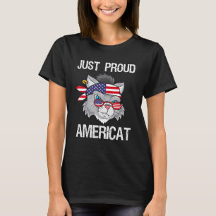 Nur stolz Amerikas Katze für Männer und Frauen T-Shirt