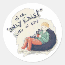 Nur Tag vorhanden Runder Aufkleber