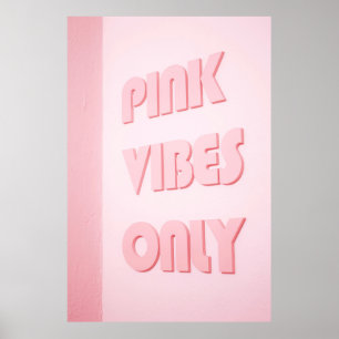 NUR TEXT PINK VIBES POSTER