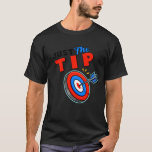Nur Tip Dart Button Funny Shooting Darts Men Gif T-Shirt