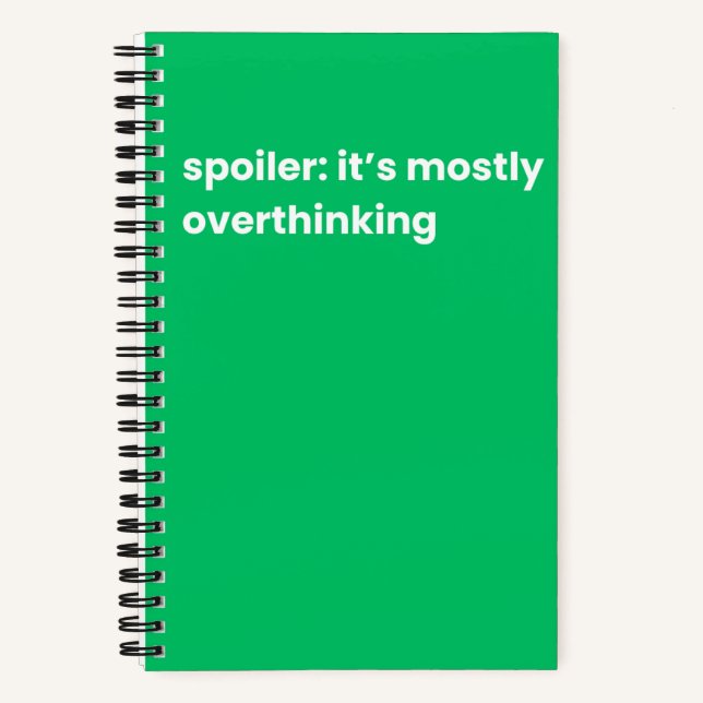 nur überdenken notizbuch (Vorderseite)