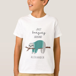 Nur um Faultier herum aquamarin T-Shirt