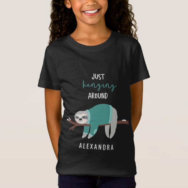 Nur um Faultier herum aquamarin T-Shirt (Vorderseite)