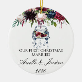 Nur um unsere ersten Weihnachten zu heiraten Keramik Ornament