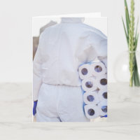 NUR UM ZU SAGEN, HELLO TOILET PAPIER HAZMAT ANZUG