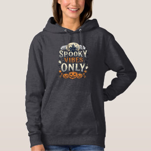 Nur unheimliche Vibes Halloween-Geist-Kürbis-Desig Hoodie