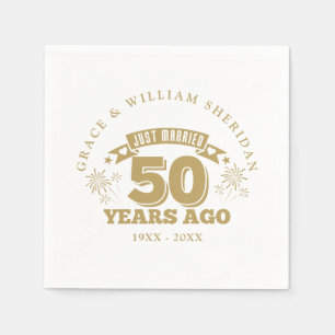 Nur verheiratet 50. Hochzeitstag Serviette