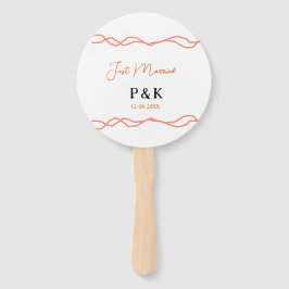 Nur verheiratet fügen Sie ein Paar Namen Datum rot Fächer