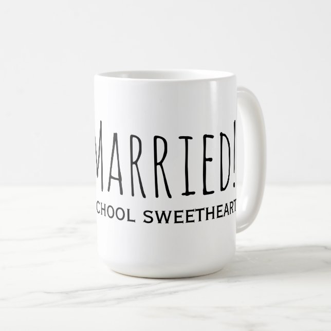 Nur verheiratet mit meiner Highschool-Freundin Kaffeetasse (VorderseiteRechts)