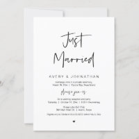 Nur verheiratet, schwarz, Hochzeitsfeier Party