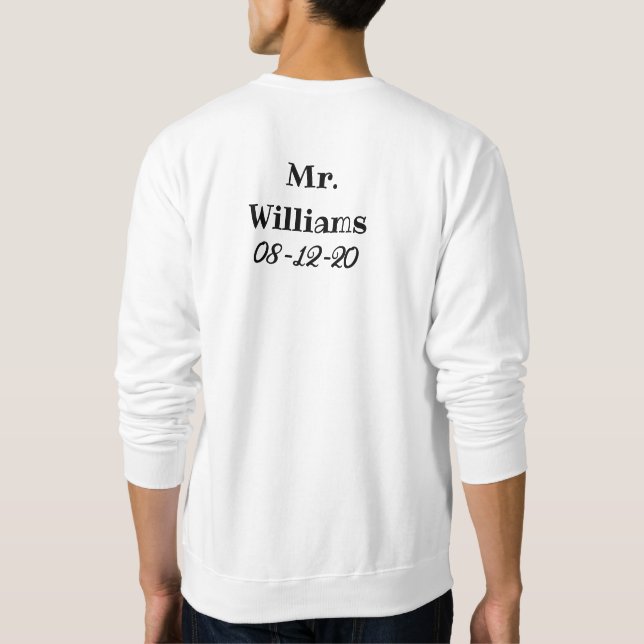 nur verheiratet Sweatshirt (Rückseite)