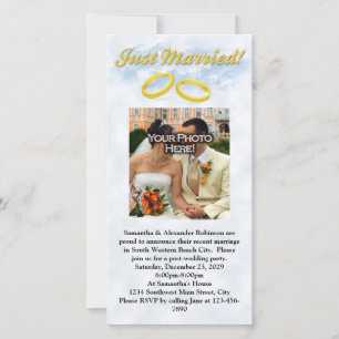 Nur verheiratet, zwei Gold Bands/Wolken