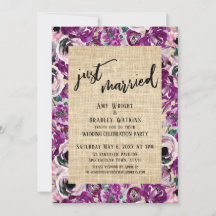 Nur verheiratete rosa gestrichene Blume Burlap Emp