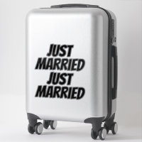 NUR VERHEIRATETE XL-Autokleber (2) - SCHWARZ