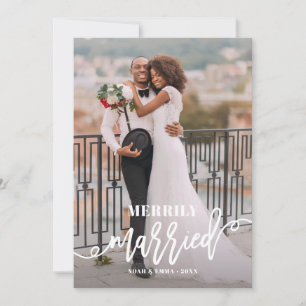 Nur Verheirateter Hochzeitsurlaub Feiertagskarte
