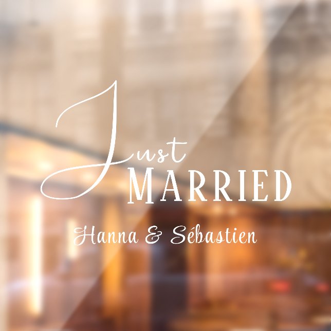 Nur verheiratetes Auto Fensteraufkleber (Blatt 2)