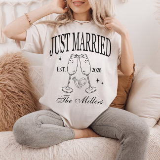 Nur verheiratetes Shirt, maßgeschneiderte Brauerei T-Shirt