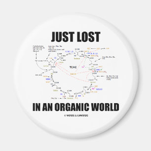 Nur verloren in einer Bio Welt (Krebs-Spaß) Magnet