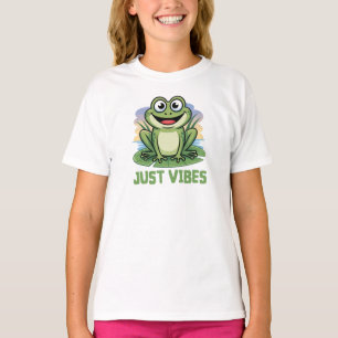Nur Vibes Frosch Kinder T-Shirt