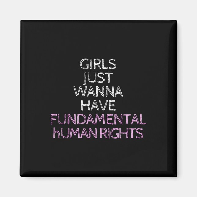 Nur Wanna hat Grundrechte Magnet (Vorne)