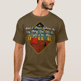 Nur was Sie bei Night Camping Stars Camper S sehen T-Shirt