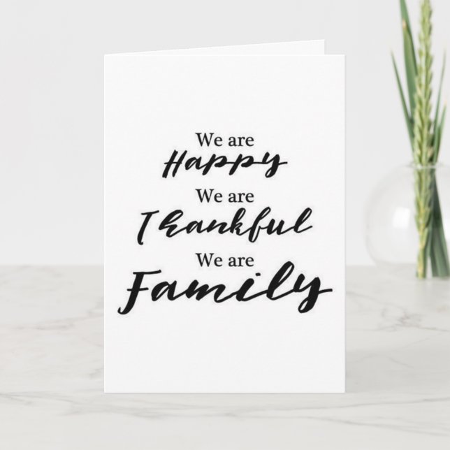 NUR WEIHNACHTEN AN DIE ***BESTE FAMILIE JE*** KARTE (Vorderseite)