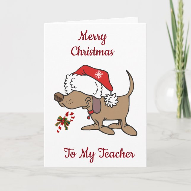 NUR WEIHNACHTEN AN MEINE ***LEHRER*** (Vorderseite)