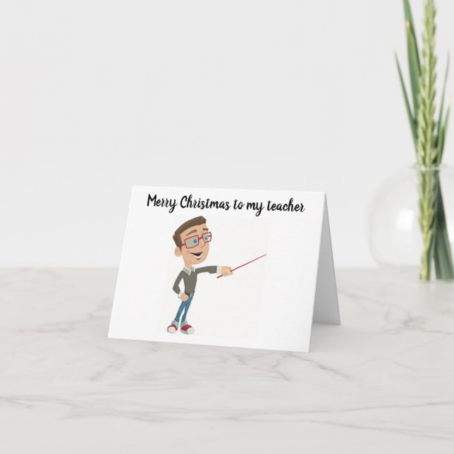 NUR WEIHNACHTEN AN ***MEINE LEHRER*** KARTE (Vorderseite)