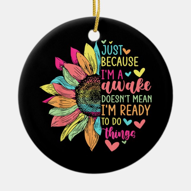 Nur weil ich mich für Tweens & Teens Re lustig mac Keramik Ornament (Vorne)