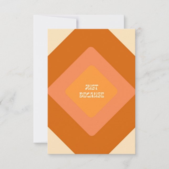 Nur weil Notecards Dankeskarte (Vorderseite)