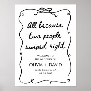 Nur Weil Zwei Leute Nach Rechts Gewischt Haben Hoc Poster