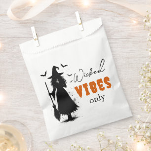 "Nur Wicked Vibes" - Halloween Black Hexe - Geschenktütchen