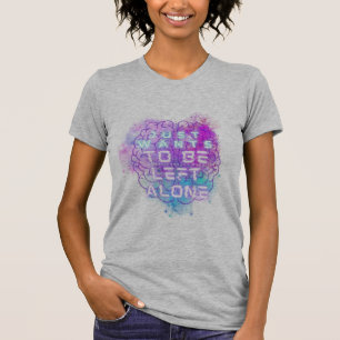 Nur Will, Links zu werden allein Autistic Pride T  T-Shirt