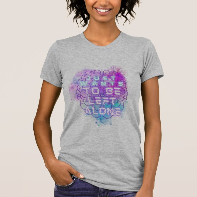 Nur Will, Links zu werden allein Autistic Pride T  T-Shirt (Vorderseite)