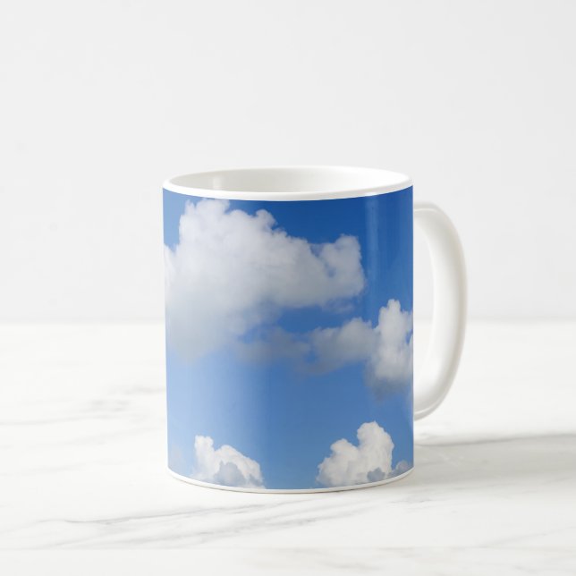 Nur Wolken Kaffee Tasse (VorderseiteRechts)