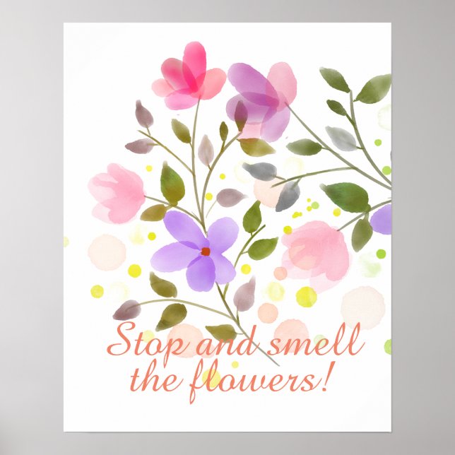 Nur wunderschöne Blume Poster (Vorne)