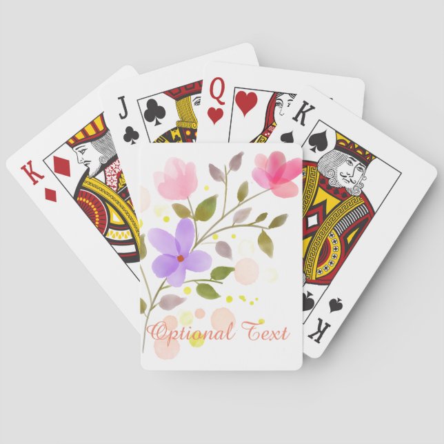 Nur wunderschöne Blume Spielkarten (Rückseite)