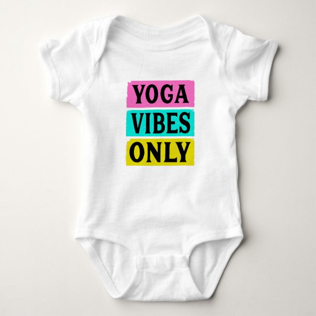 Nur Yoga Baby Strampler (Vorderseite)