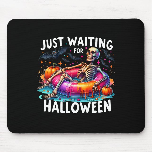 Nur zu Halloween 1 Gewartet Mousepad (Vorne)
