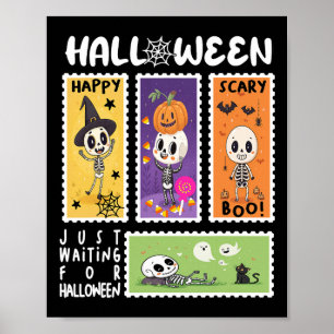 Nur zu Halloween Gewartet für Kinder Girlspostage Poster