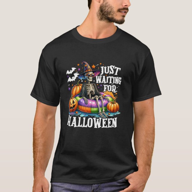Nur zu Halloween Hexe Skelett Jack O L Gewartet T-Shirt (Vorderseite)