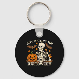 Nur zu Halloween Jack oder Lantern Skeleto Gewarte Schlüsselanhänger
