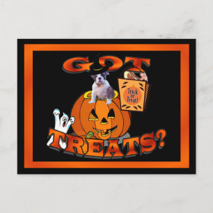 Nur zu Niedlicher Bulldog Welpe pinkelt aus dem Kü Postkarte