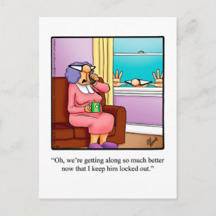 Nur zum Lachen Humorale Postkarte